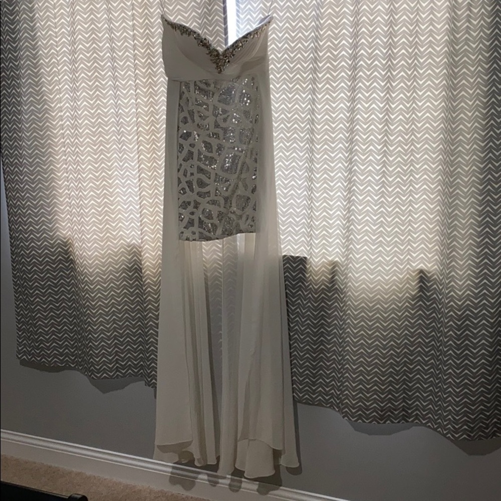 White prom dress